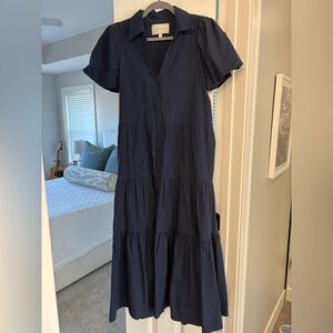 Like new Brochu Walker Havana Dress- Navy Small